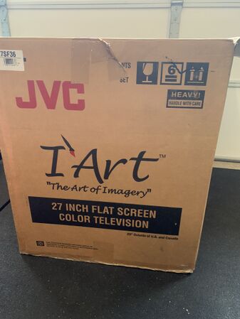 I'Art branding on the JVC AV-27SF36