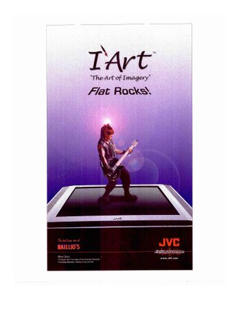"Flat Rocks!" advertisement featuring Nikki Sixx